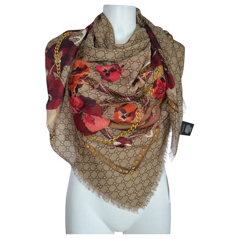 gucci scarf 135cm x 135cm|Gucci scarf clearance.